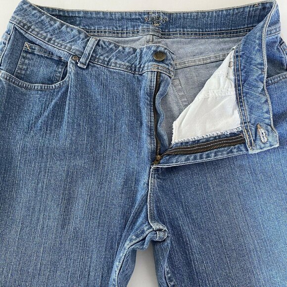 Riders Denim High-Waist Mom Jeans Women sz 18 P 36x29 Light Wash Cotton Vtg 80s - Picture 7 of 12